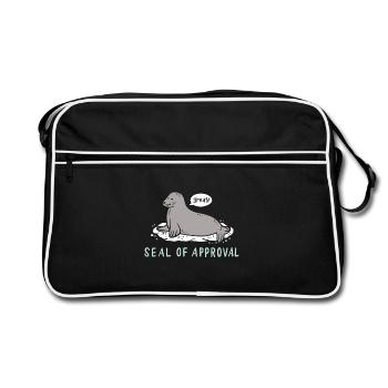 Phoque - Sac Retro - noir/blanc - Devant