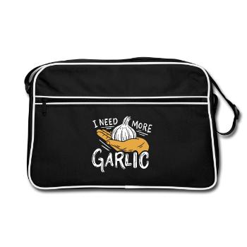 Garlic - Retro Bag - black/white - Front