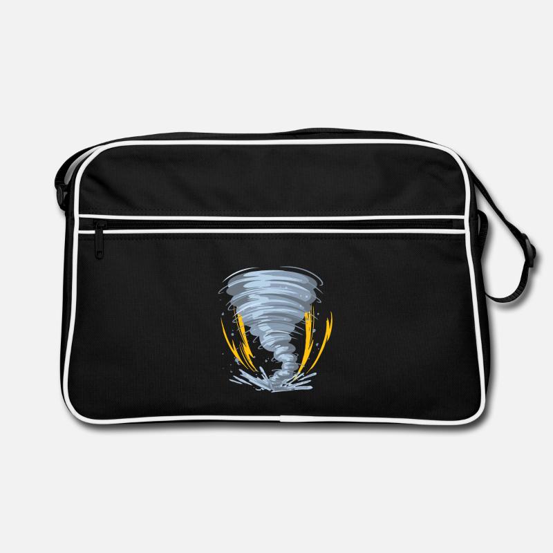 Tornado Hurricane Windsturm Geschenkidee Retro Tasche