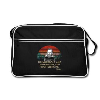 Coup de foudre et éclair Galileo Astronomie - Sac Retro - noir/blanc - Devant