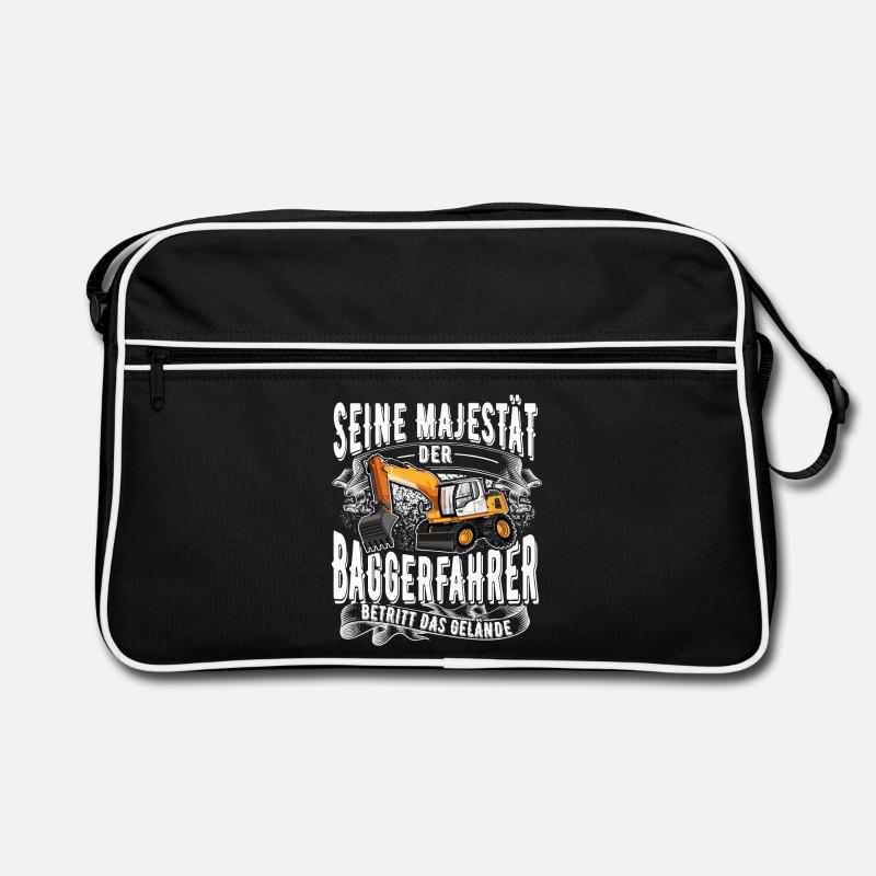 Baggerfahrer Retro Tasche