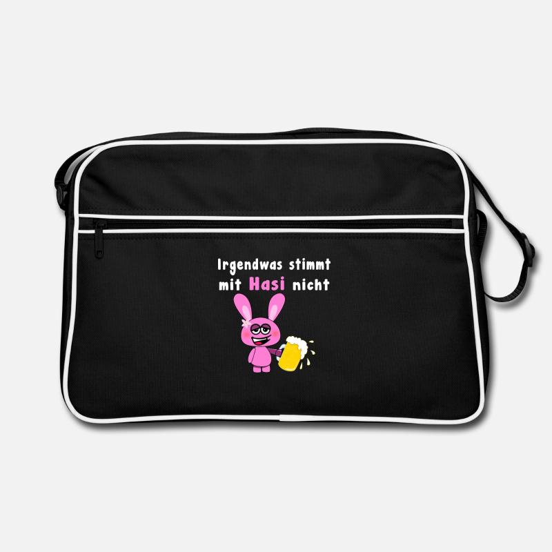 Something Is Wrong With Hasi Pink Drunken Rabbit Retro Bag