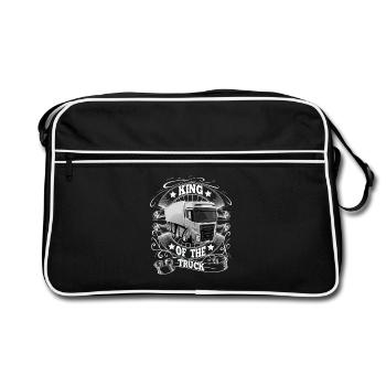 Chauffeur de camion King - Sac Retro - noir/blanc - Devant