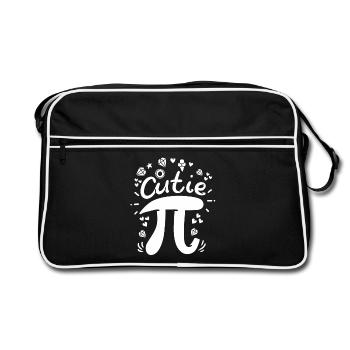 Pi Pi Day Math - Retro Bag - black/white - Front