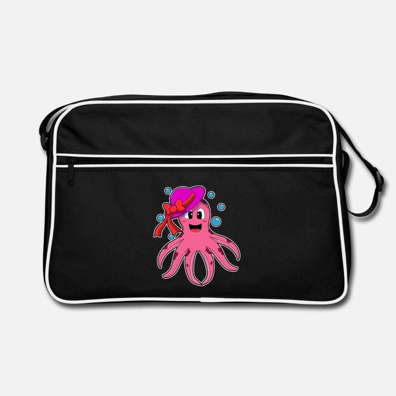 Krake Hut Retro Tasche
