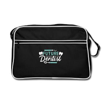 Dentist Future Dentist Dentistry Study Exams - Retro Bag - black/white - Front