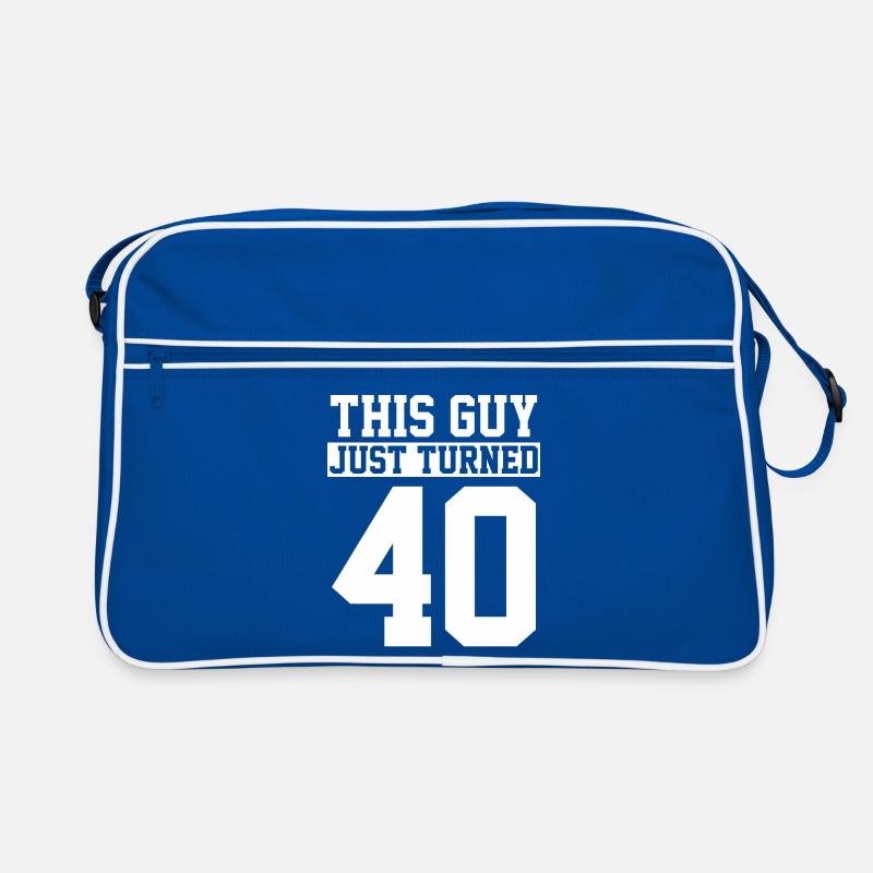 40. Geburtstag Vierzig Geburtstag Retro Tasche