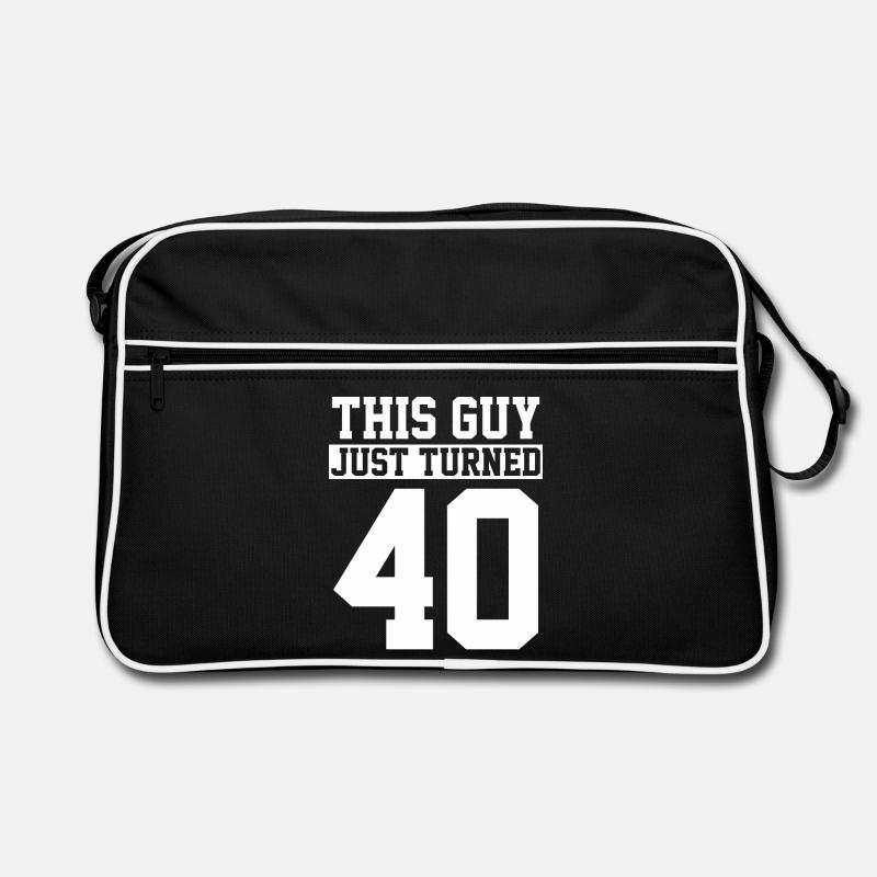 40. Geburtstag Vierzig Geburtstag Retro Tasche