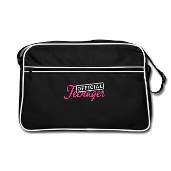 13th Birthday Teenager 13 Year Old - Retro Bag - black/white - Front