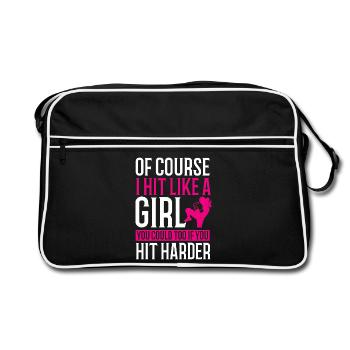 Kickboxing Boxer Kickboxing Boxing Thai - Sac Retro - noir/blanc - Devant