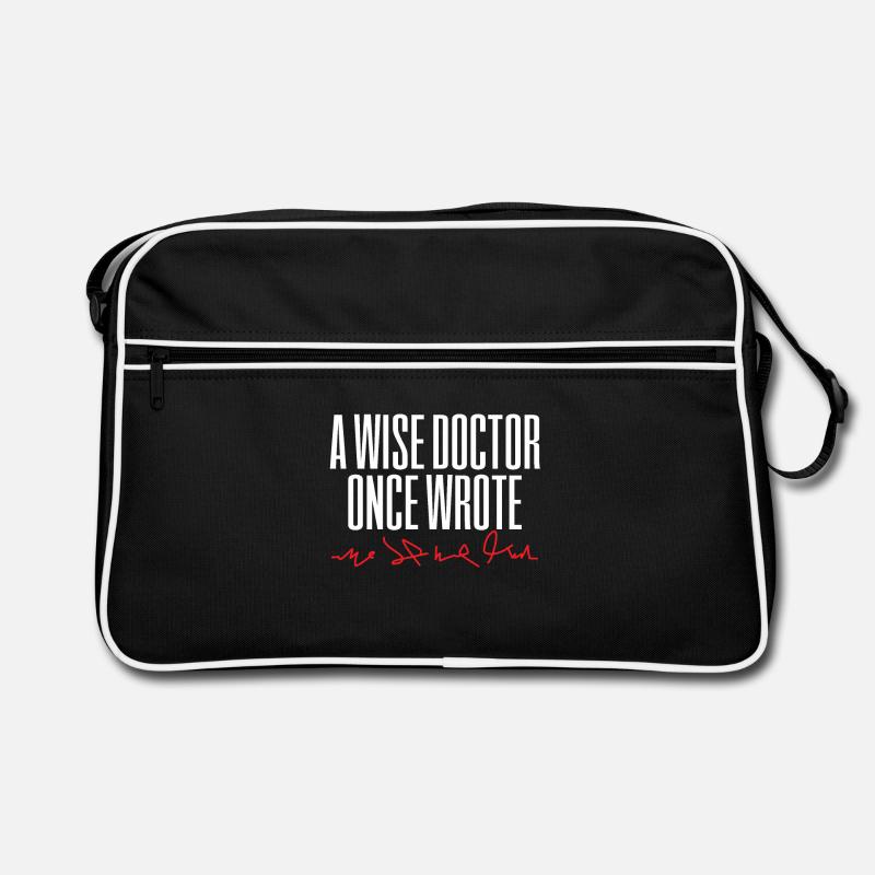 Arzt Doktor Medizin Handschrift Retro Tasche