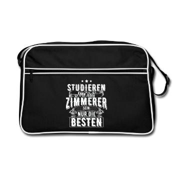 Zimmerer - Retro Tasche - Schwarz/Weiß - Vorne