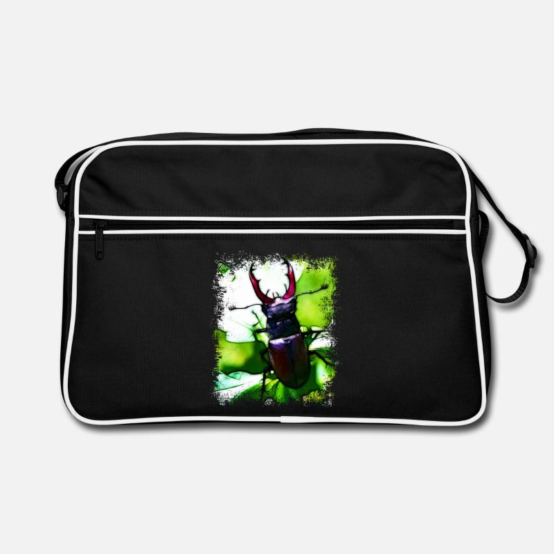 stag beetle Retro Bag