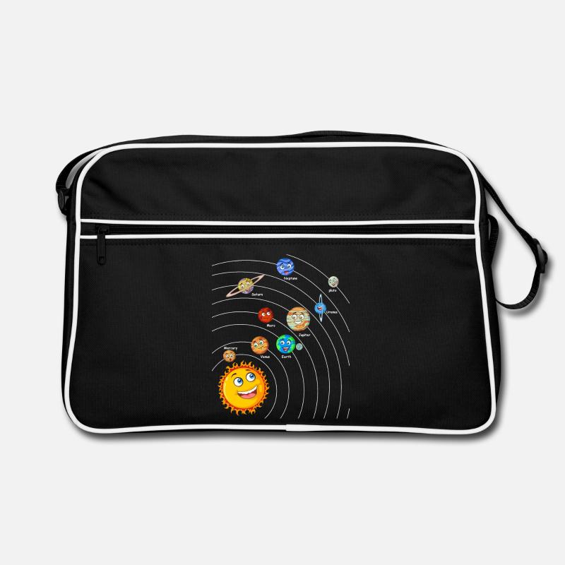 Sonnensystem Retro Tasche