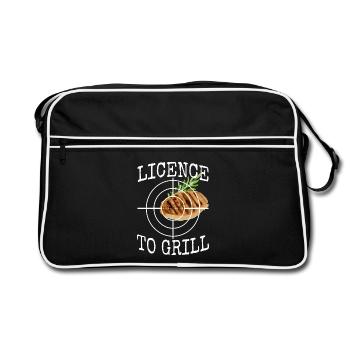 Licence To Grill Grill Master Chef Contract Griller - Retro Bag - black/white - Front