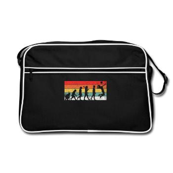 Volleyball Evolution - Retro Tasche - Schwarz/Weiß - Vorne