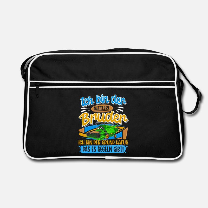 Mähdrescher Mittlerer Bruder Retro Tasche
