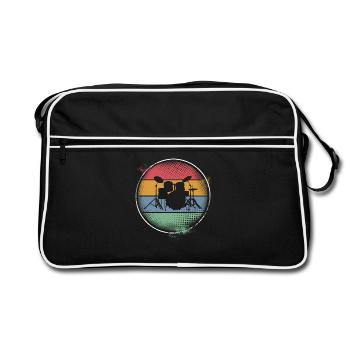 Drums - Sac Retro - noir/blanc - Devant