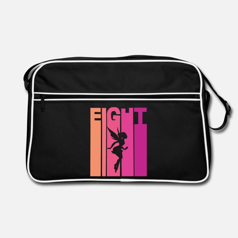 8. Geburtstag Mädchen Fee Retro Tasche