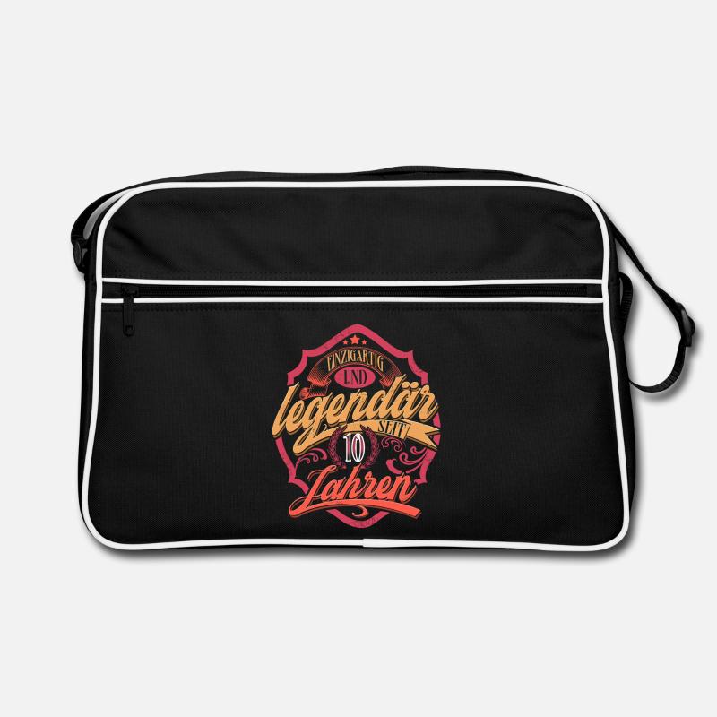 10. Geburtstag Retro Tasche