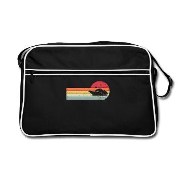 Schiff - Retro Tasche - Schwarz/Weiß - Vorne