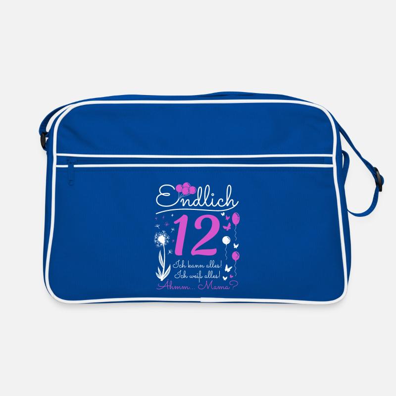 Endlich 12 Jahre Mädchen Ich Kann Alles Pusteblume Retro Tasche
