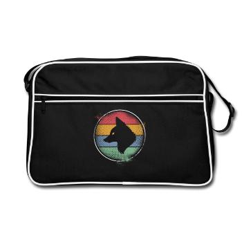 Fuchs - Retro Tasche - Schwarz/Weiß - Vorne