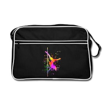 Pole Dance Fitness Couleur Splash Pole Dance - Sac Retro - noir/blanc - Devant