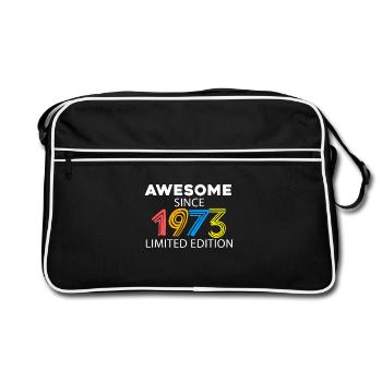 Fantastic since 1973 - born in 1973 - Retro Bag - black/white - Front