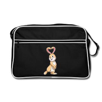 Cœur de Lapin - Sac Retro - noir/blanc - Devant