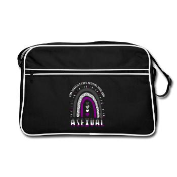 Assexué Pride Pride Boho Rainbow - Sac Retro - noir/blanc - Devant
