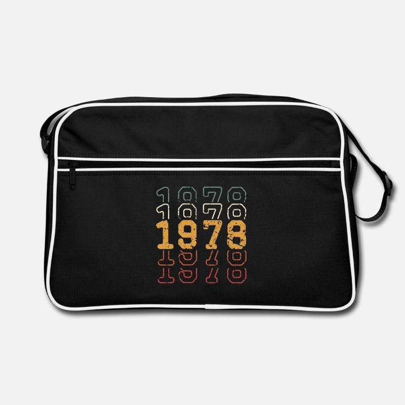 1978 - Retro Tasche - Schwarz/Weiß