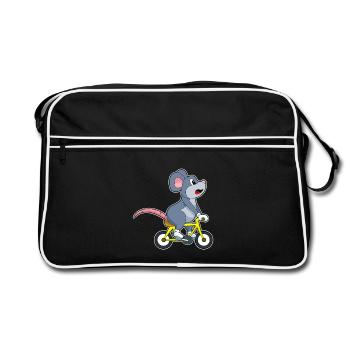 Vélo souris - Sac Retro - noir/blanc - Devant