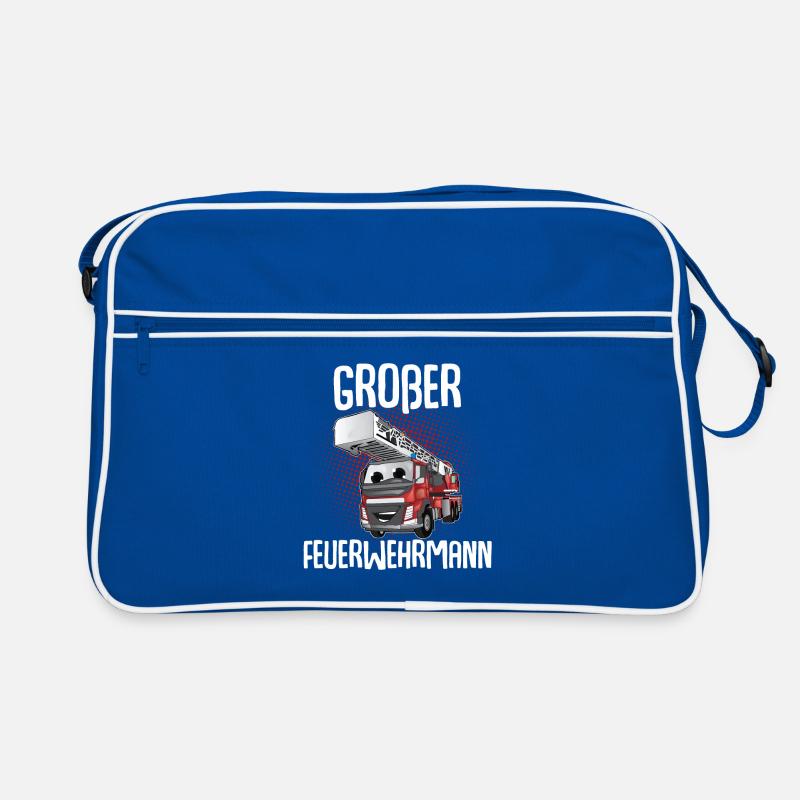 Großer Bruder Großer Feuerwehrmann Retro Tasche