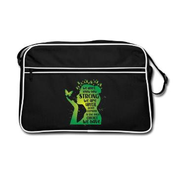 Santé mentale dont nous ne savons pas à quel point la force - Sac Retro - noir/blanc - Devant