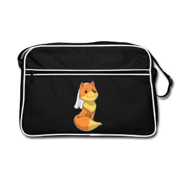 Renard Voile de mariée Mariage - Sac Retro - noir/blanc - Devant