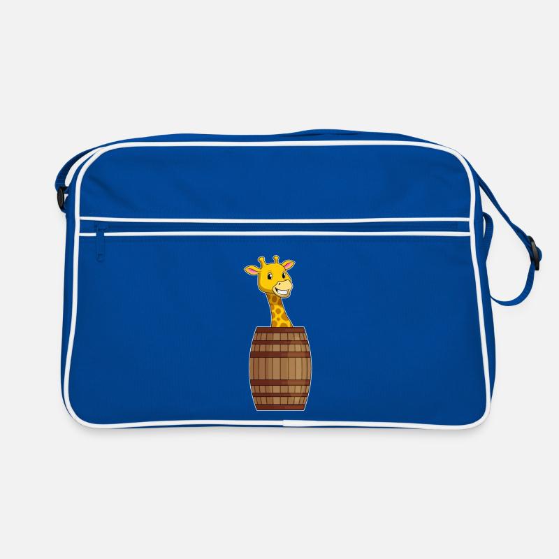Girafe avec tonneau Sac Retro