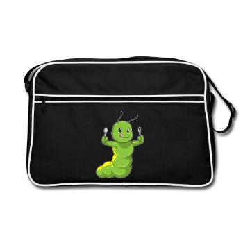 Caterpillar Cutellery Cuisine - Sac Retro - noir/blanc - Devant