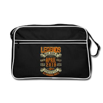 Légende d’anniversaire d’avril 2019 - Sac Retro - noir/blanc - Devant