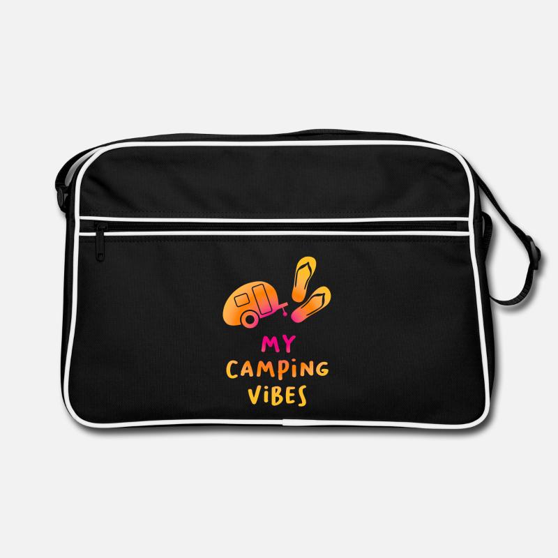 Camping Vibes Quote History Flip Flops Fan Caravan Retro Bag
