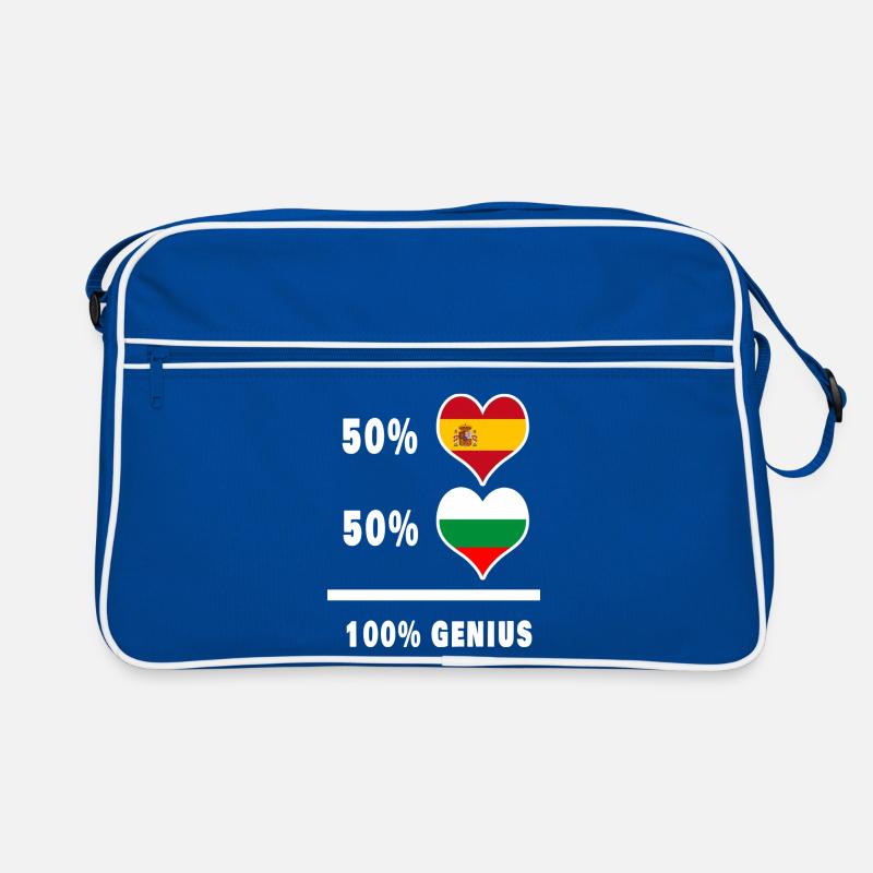 Bulgaria and Spain genius / gift Retro Bag