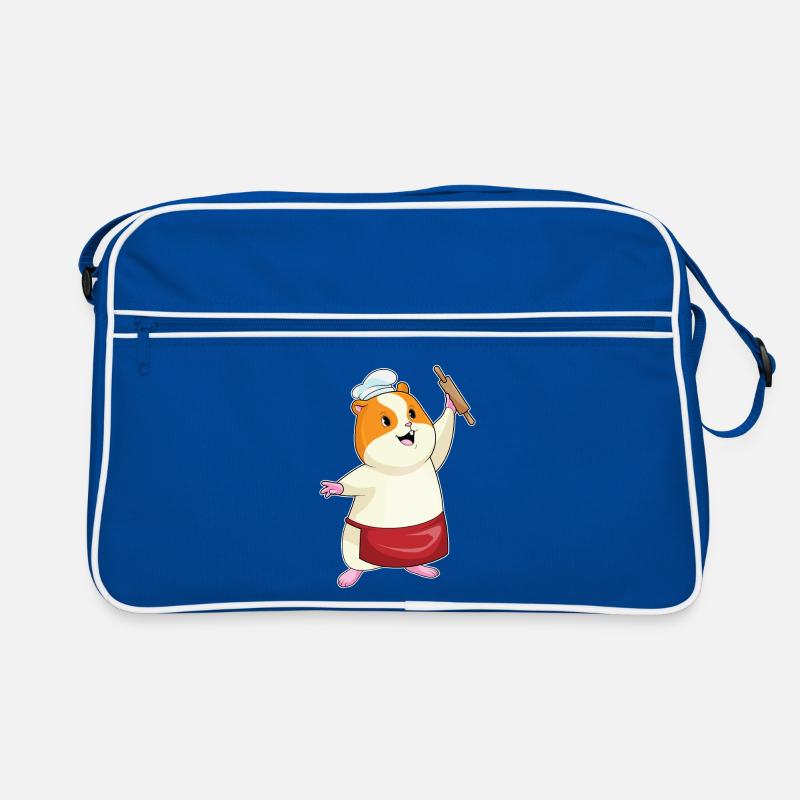 Hamster as a baker with rolling pin Retro Bag