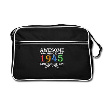 1945 - Born 1945 - Fantastic since 1945 - Retro Bag - black/white - Front