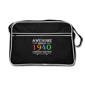 1940 - Born 1940 - Fantastic since 1940 - Retro Bag - black/white - Front