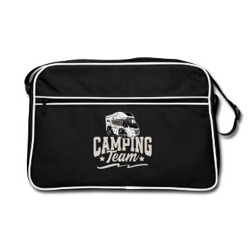 Équipe de camping Camper Campen - Sac Retro - noir/blanc - Devant