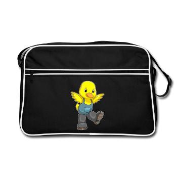 Duck Farmer Farm - Retro Bag - black/white - Front