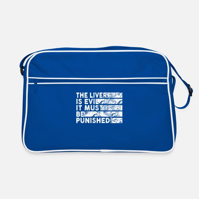 Die Leber ist böse und wird bestraft Retro Tasche