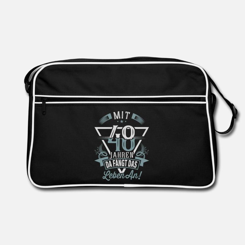 48. Geburtstag Da Fängt Das Leben An Retro Tasche