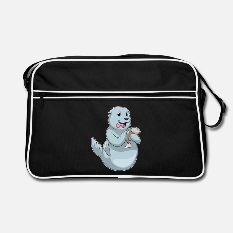 Sceller avec du poisson Sac Retro