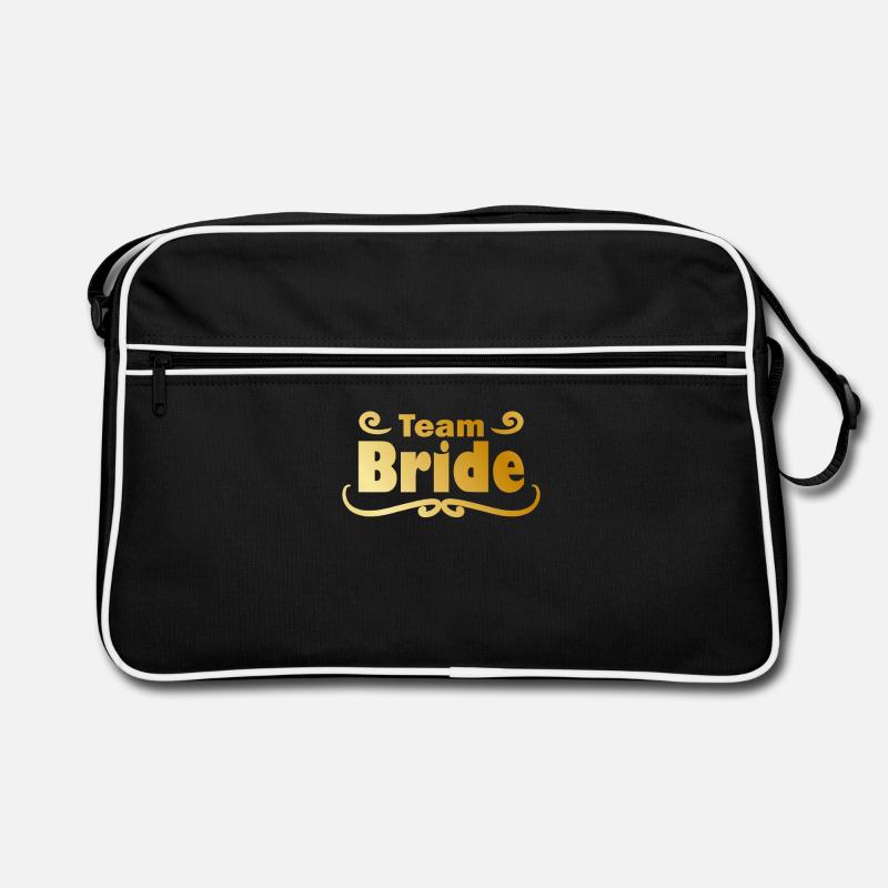 Team Bride in Gold Retro Bag